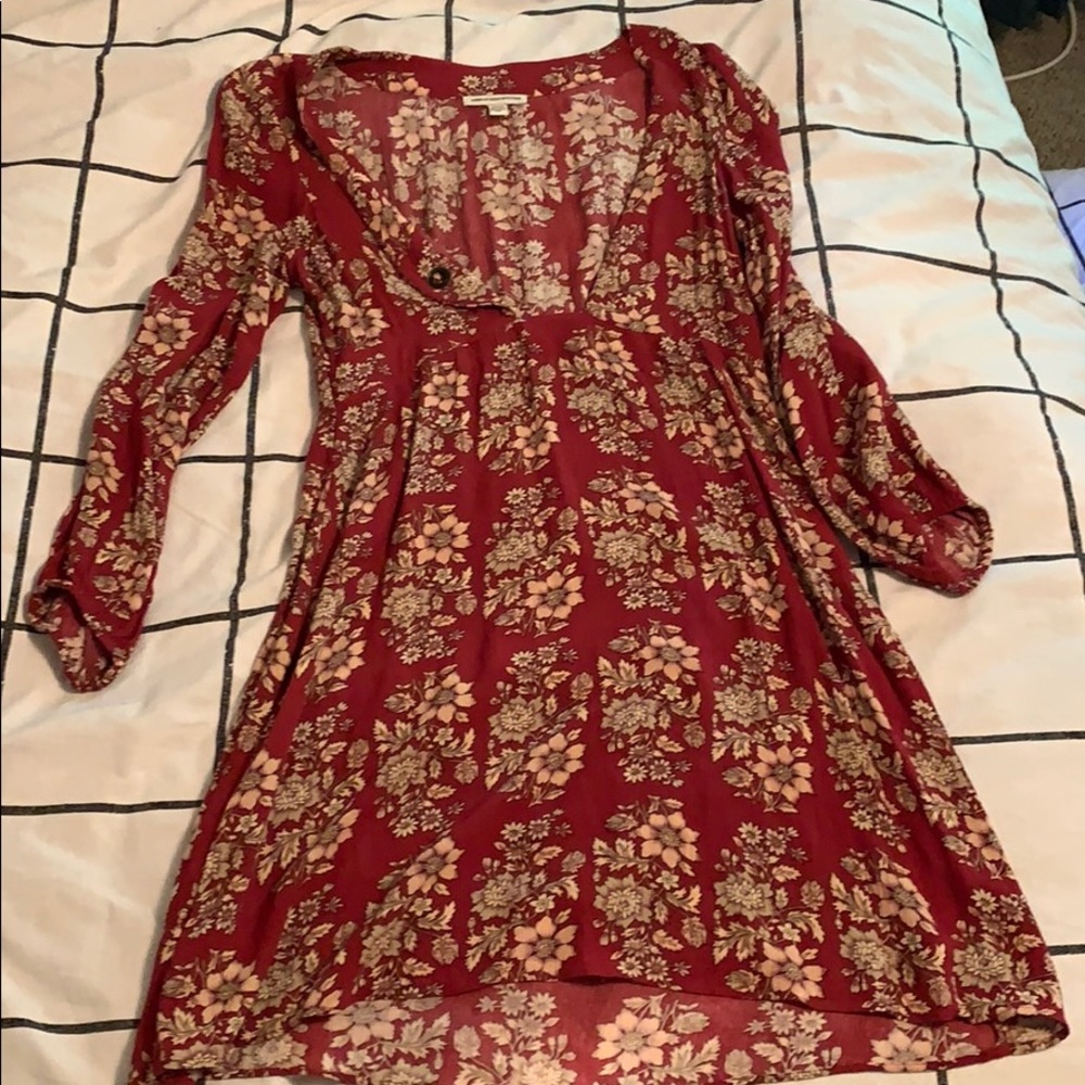 Floral Mid Sleeve Dress